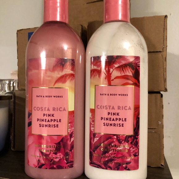 COPY - NWT Bath & Body Works Costa Rica Pink Pineapple Sunrise Shampoo & Condit… - Picture 1 of 4